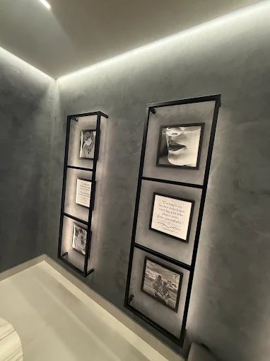 Detalhes da decoração da clínica